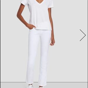 7 For All Mankind, Cropped Straight Jeans in Clean White, size 29, NEW with tags